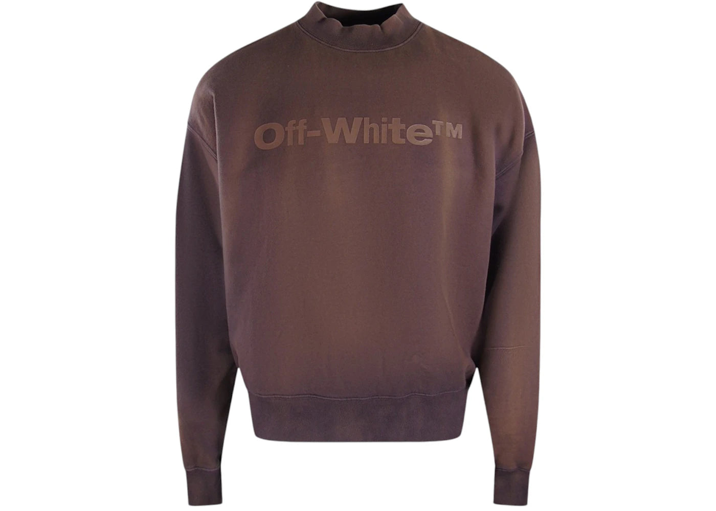OFF-WHITE Laundry Logo Skate Fit Aubergine Sweatshirt Purple