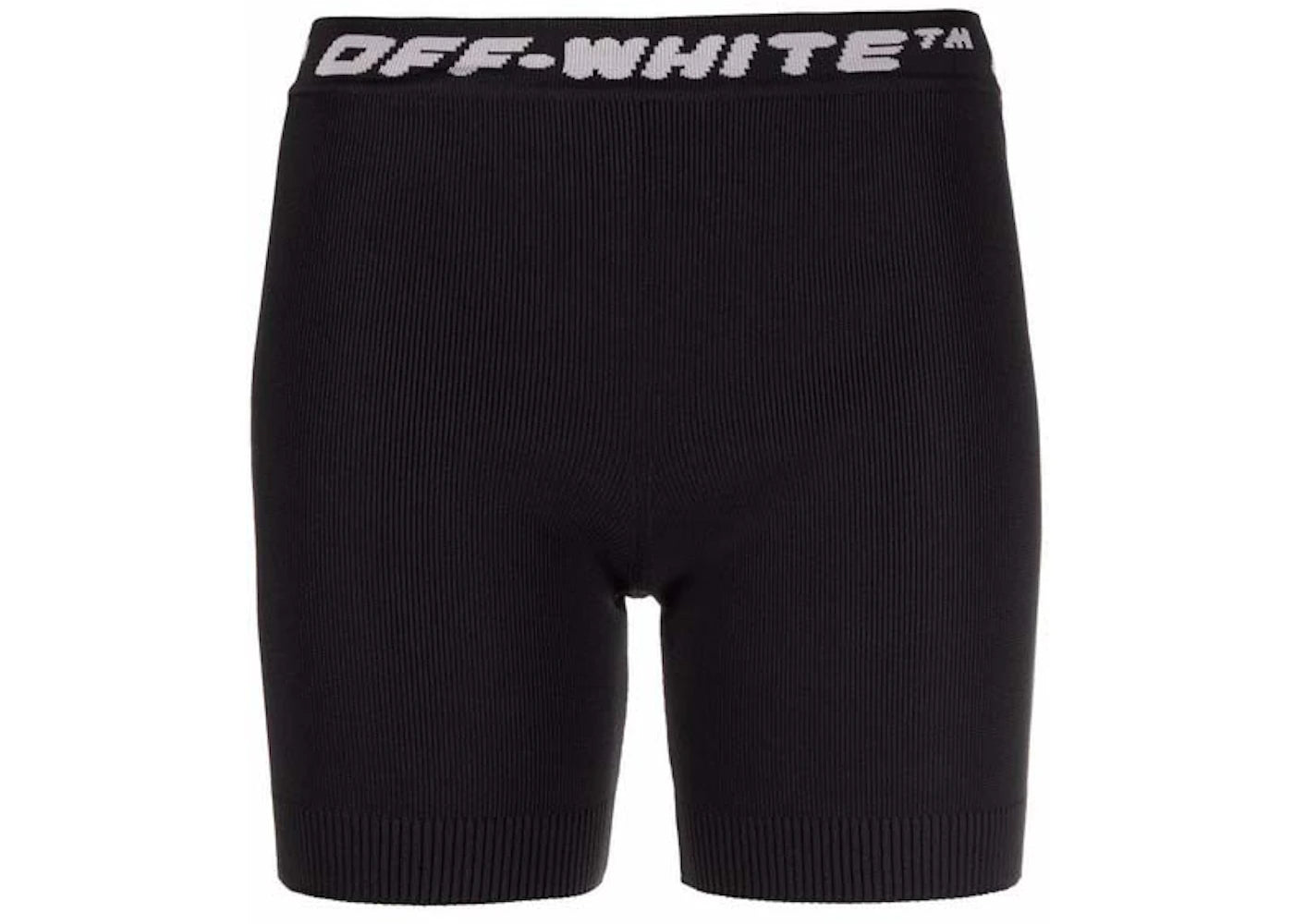 OFF-WHITE Logo Band Shorts Black/Grey