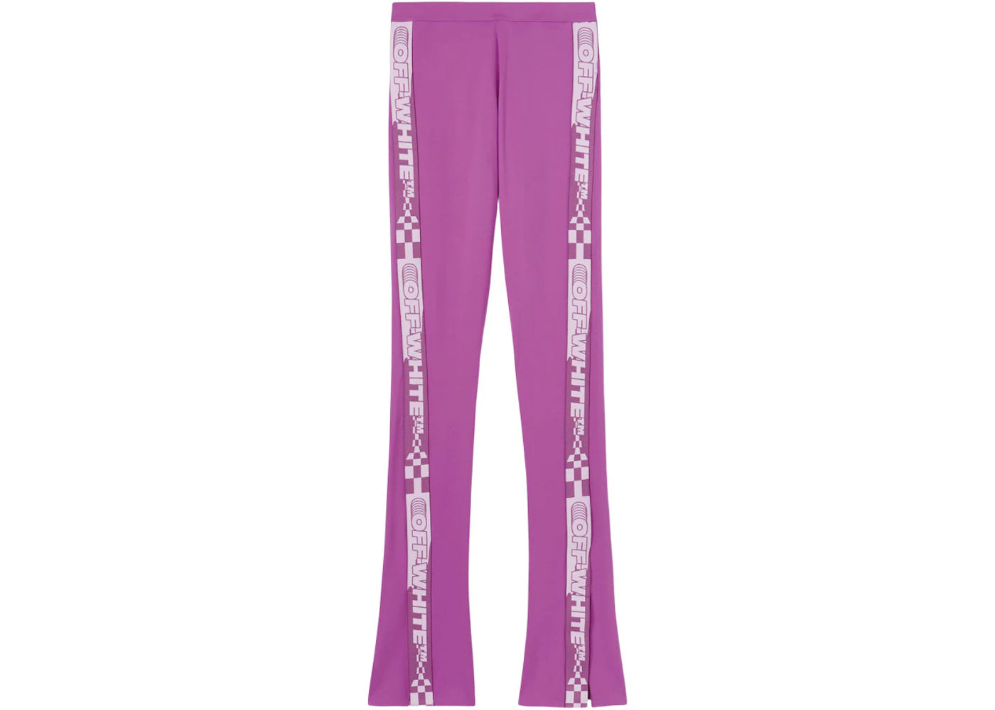 OFF-WHITE Logo Band Split Leggings Purple