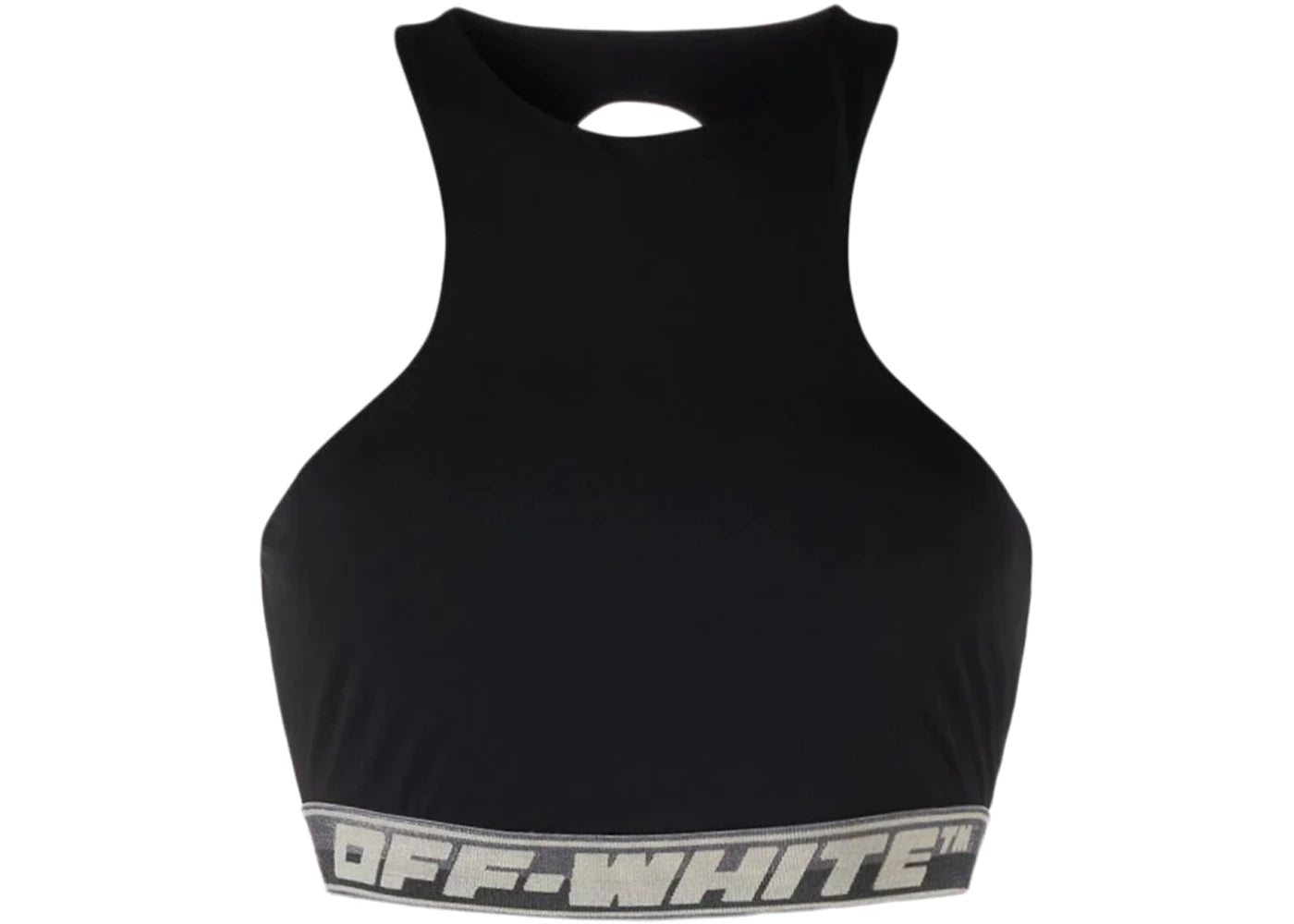 OFF-WHITE Logo-Band Sports Bra Black