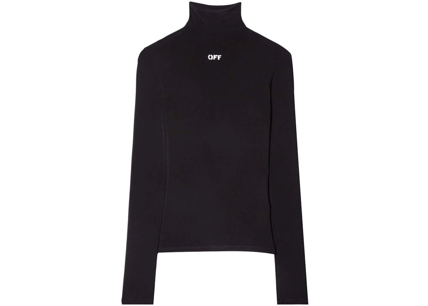 OFF-WHITE Logo-Print Long-Sleeve Top Black