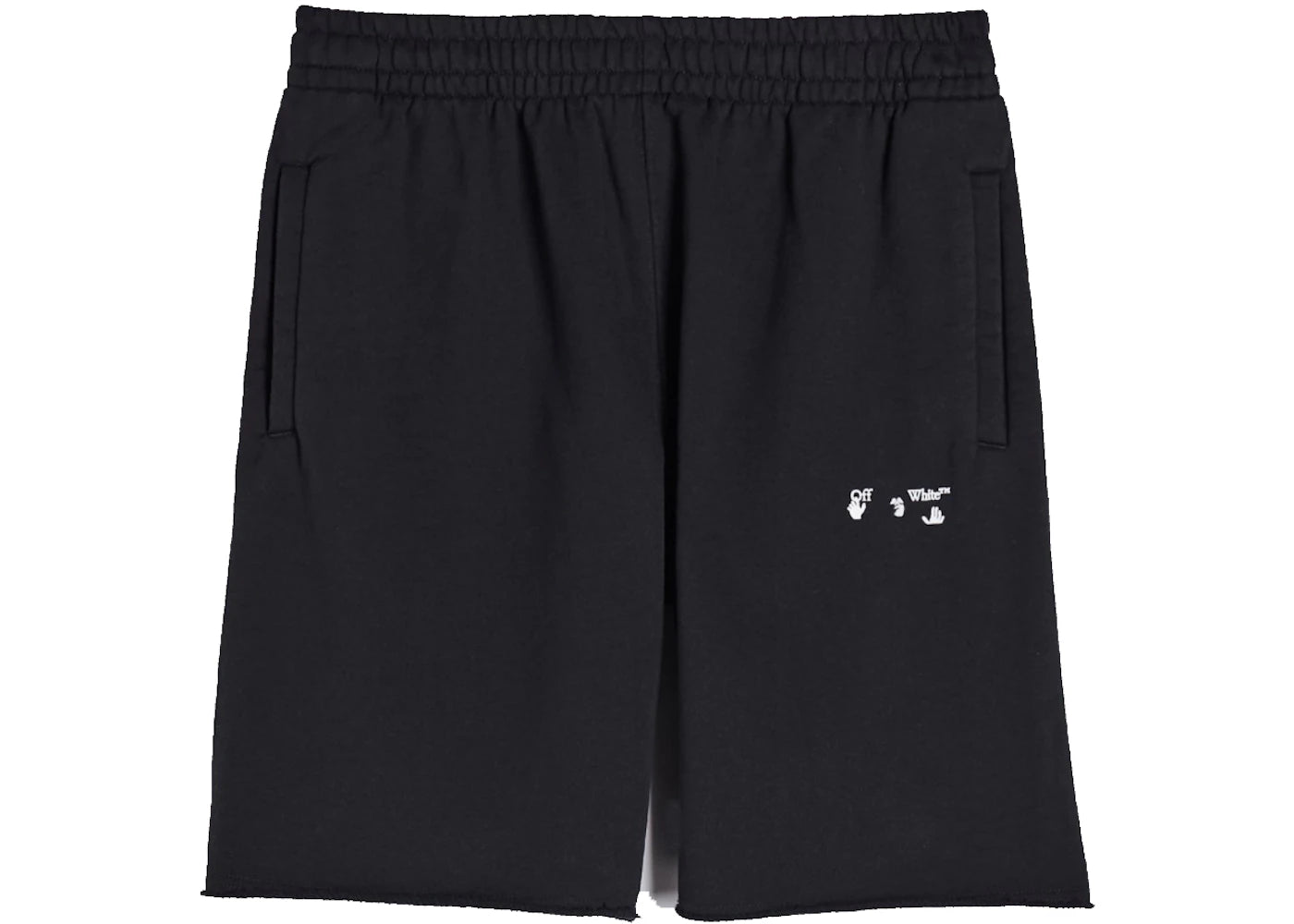 OFF-WHITE Logo Sweatshorts Black/White