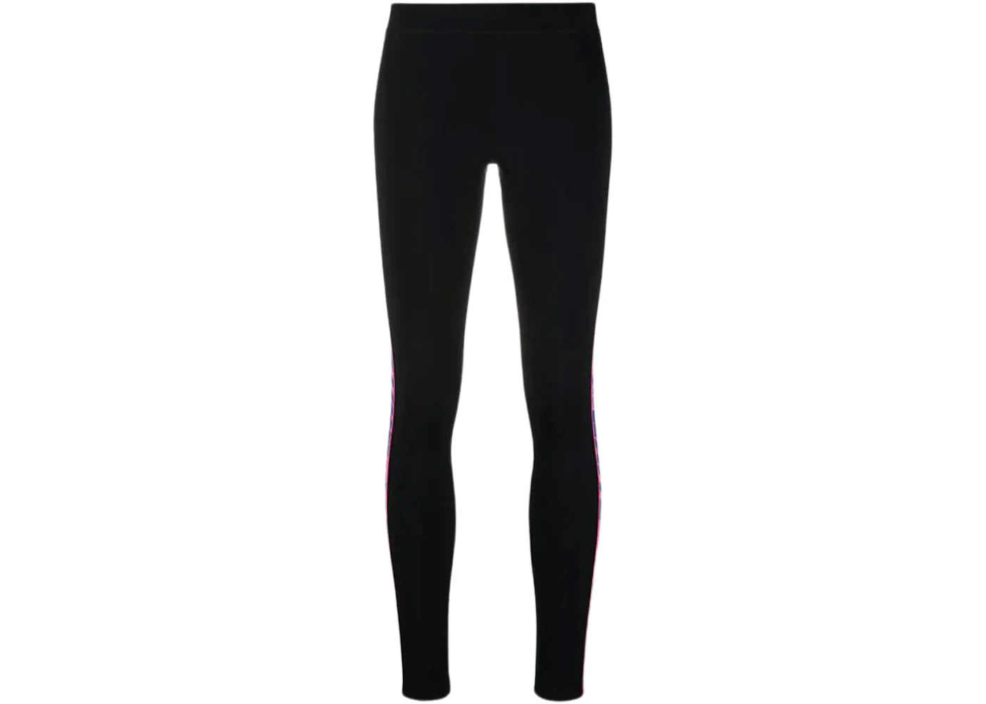 OFF-WHITE Logo-Tape Detail Leggings Black/Blue/Pink