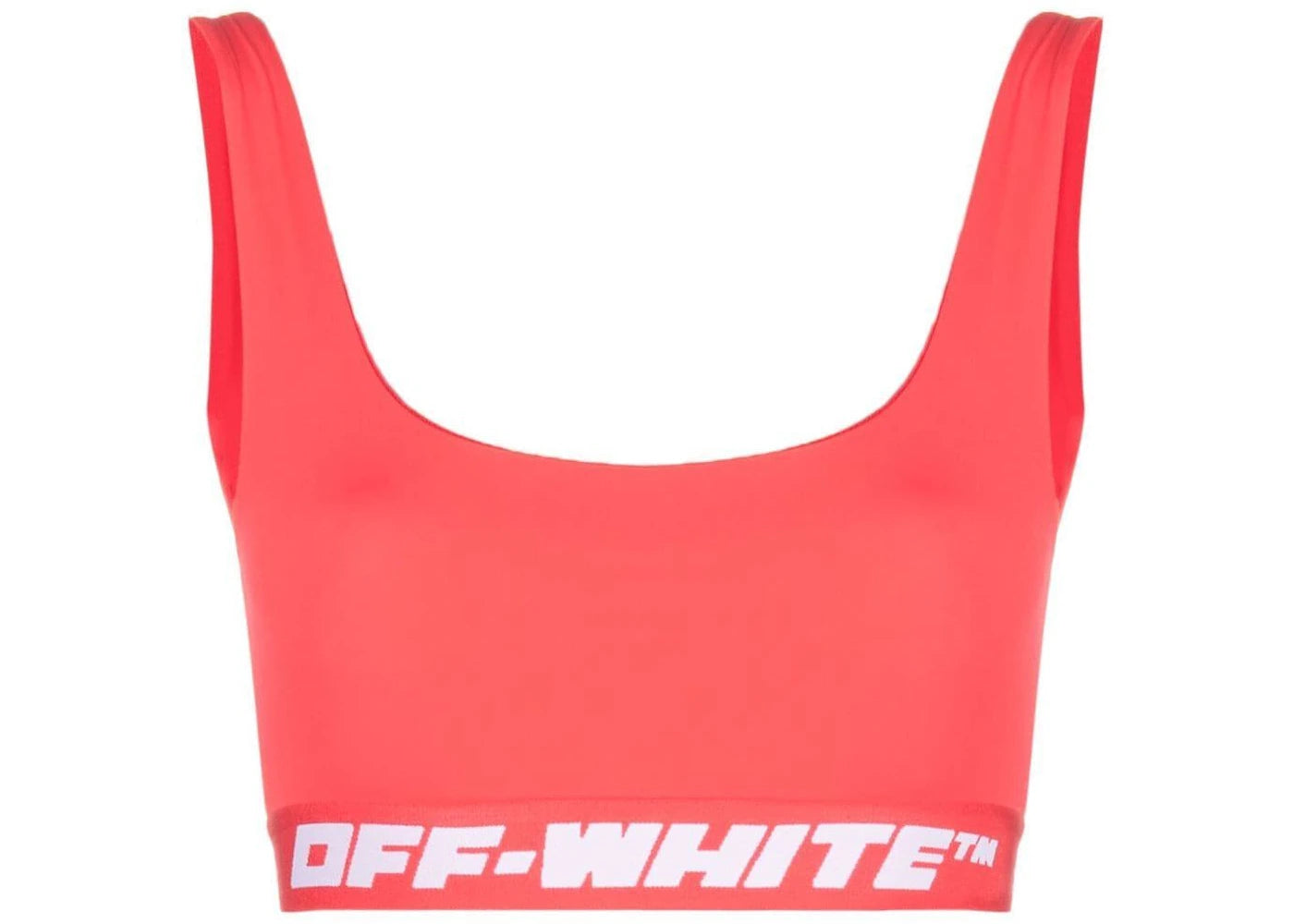 OFF-WHITE Logo-Underband Bra Top Light Red