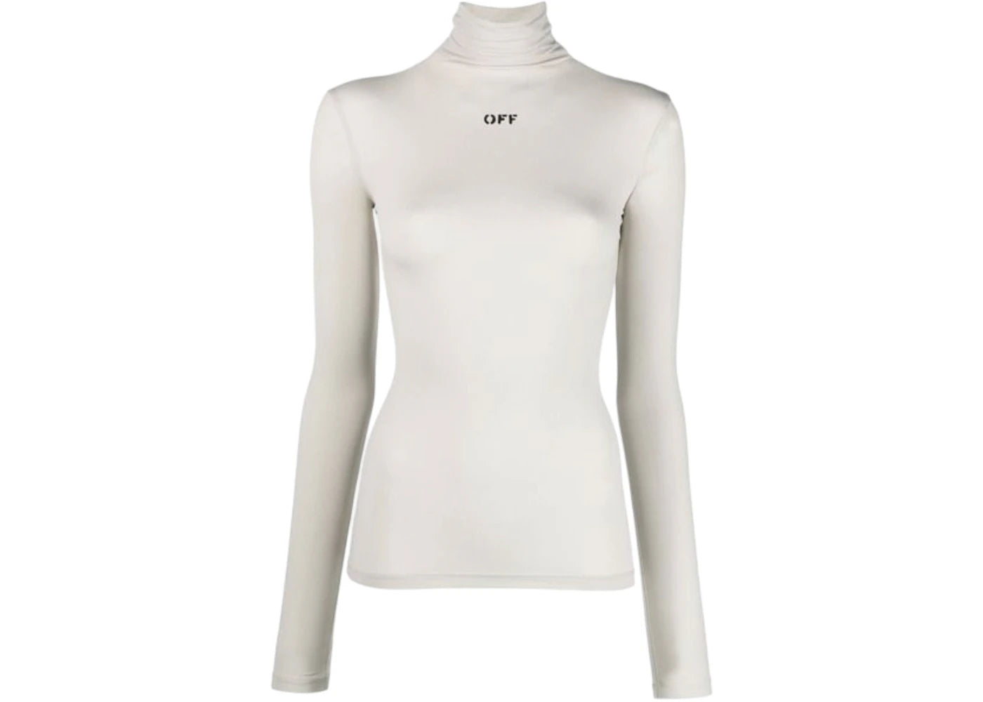 OFF-WHITE Long Sleeve Second Skin Turtleneck Light Grey