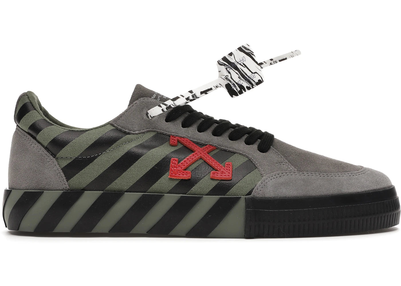 Off-White Low Vulc Khaki Red