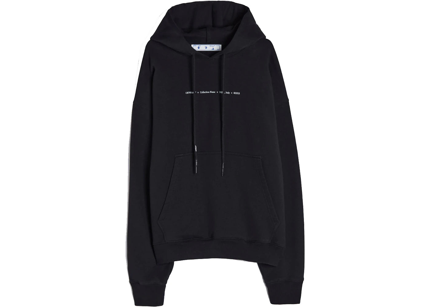 OFF-WHITE Marker Hoodie Black/Black/Blue