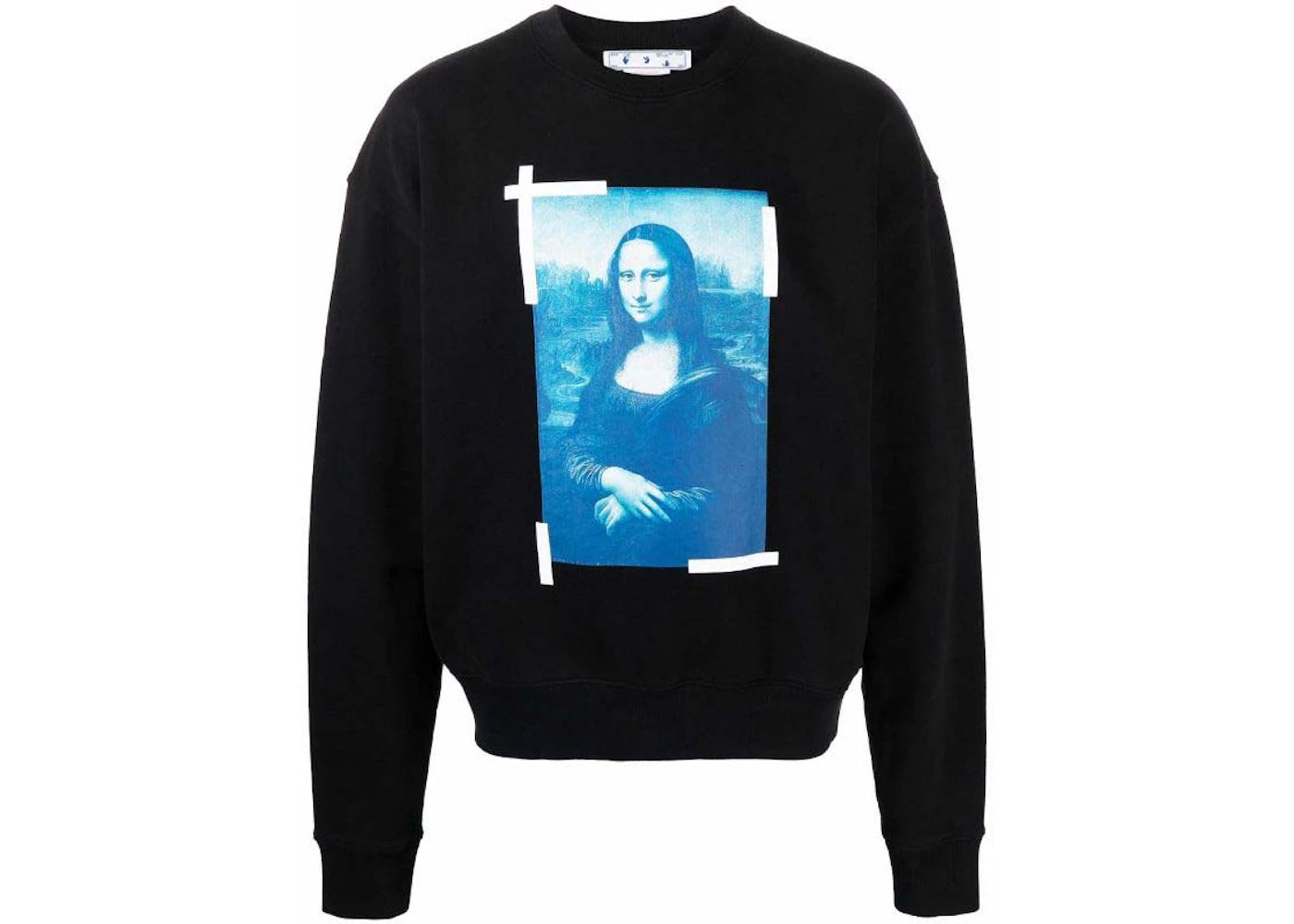 OFF-WHITE Monalisa Over Crewneck Black/Blue