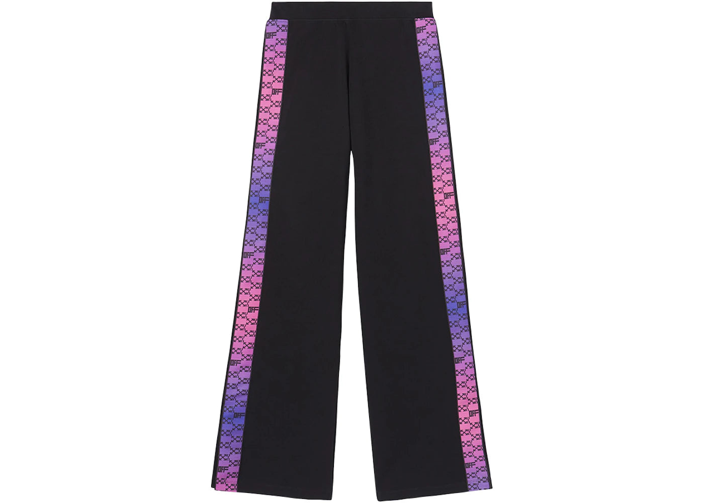 OFF-WHITE Monogram Band Split Track Pant Black/Multicolor