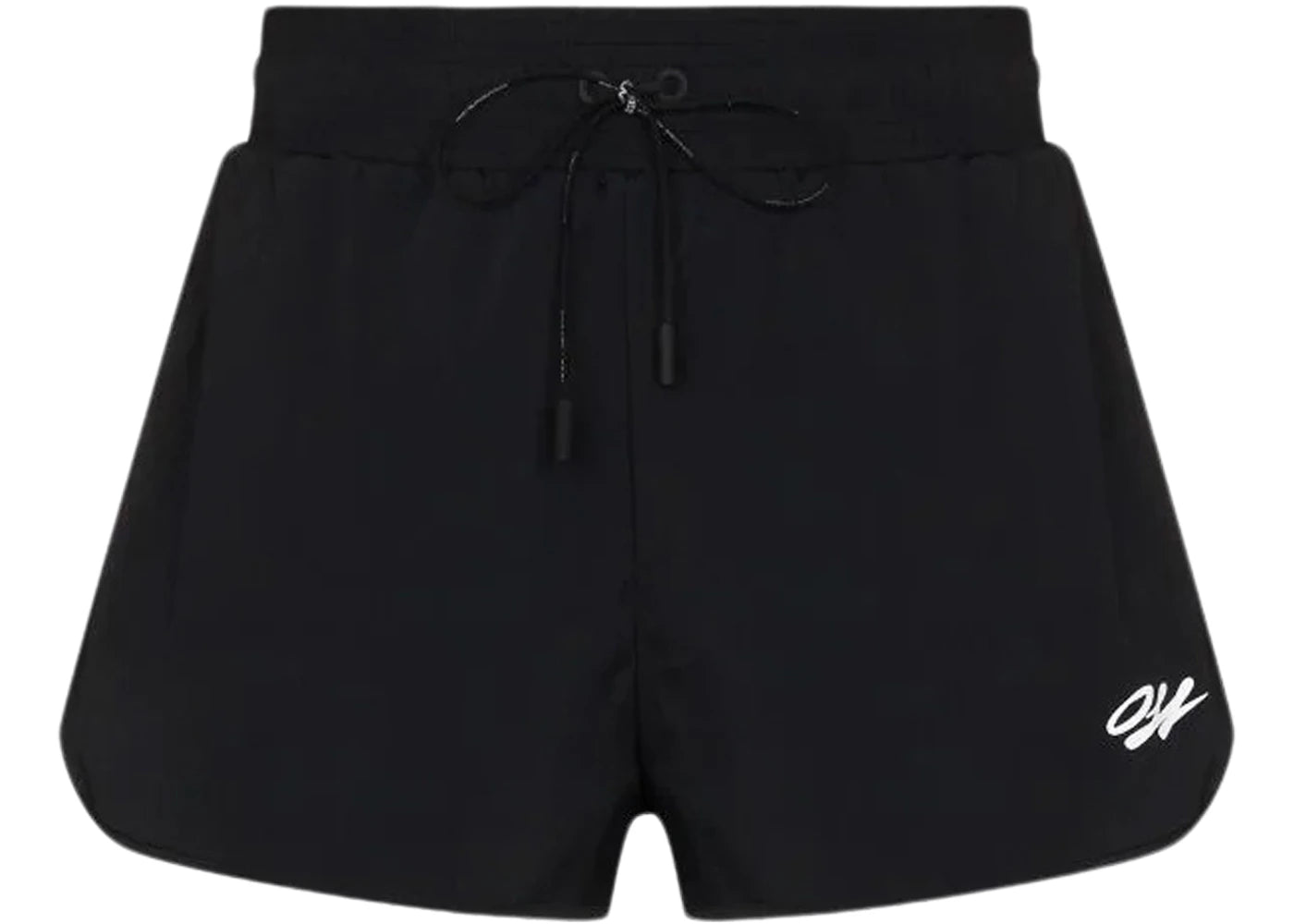 OFF-WHITE OFF High-Waist Running Shorts Black