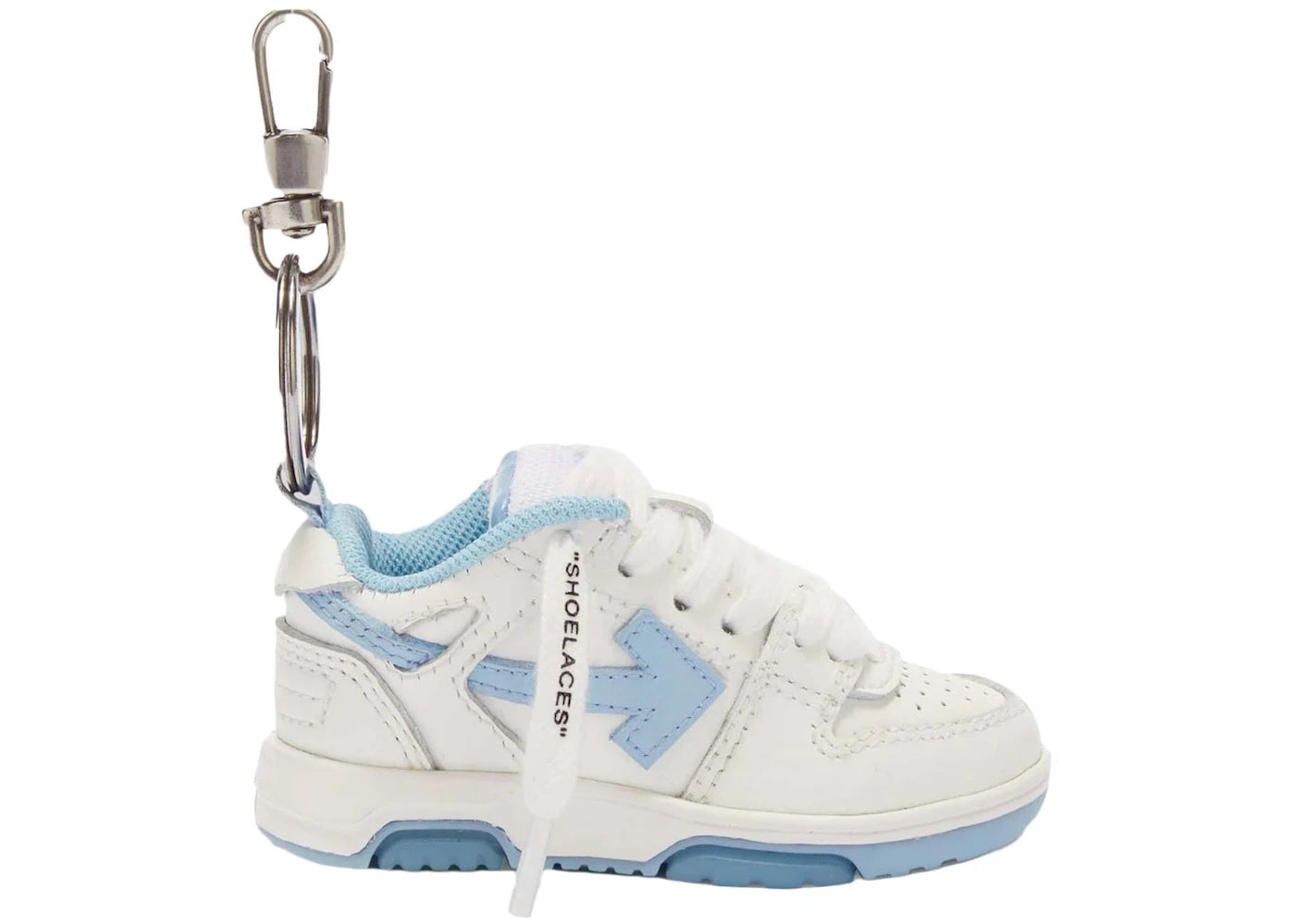 OFF-WHITE OOO Keychain White/Light Blue