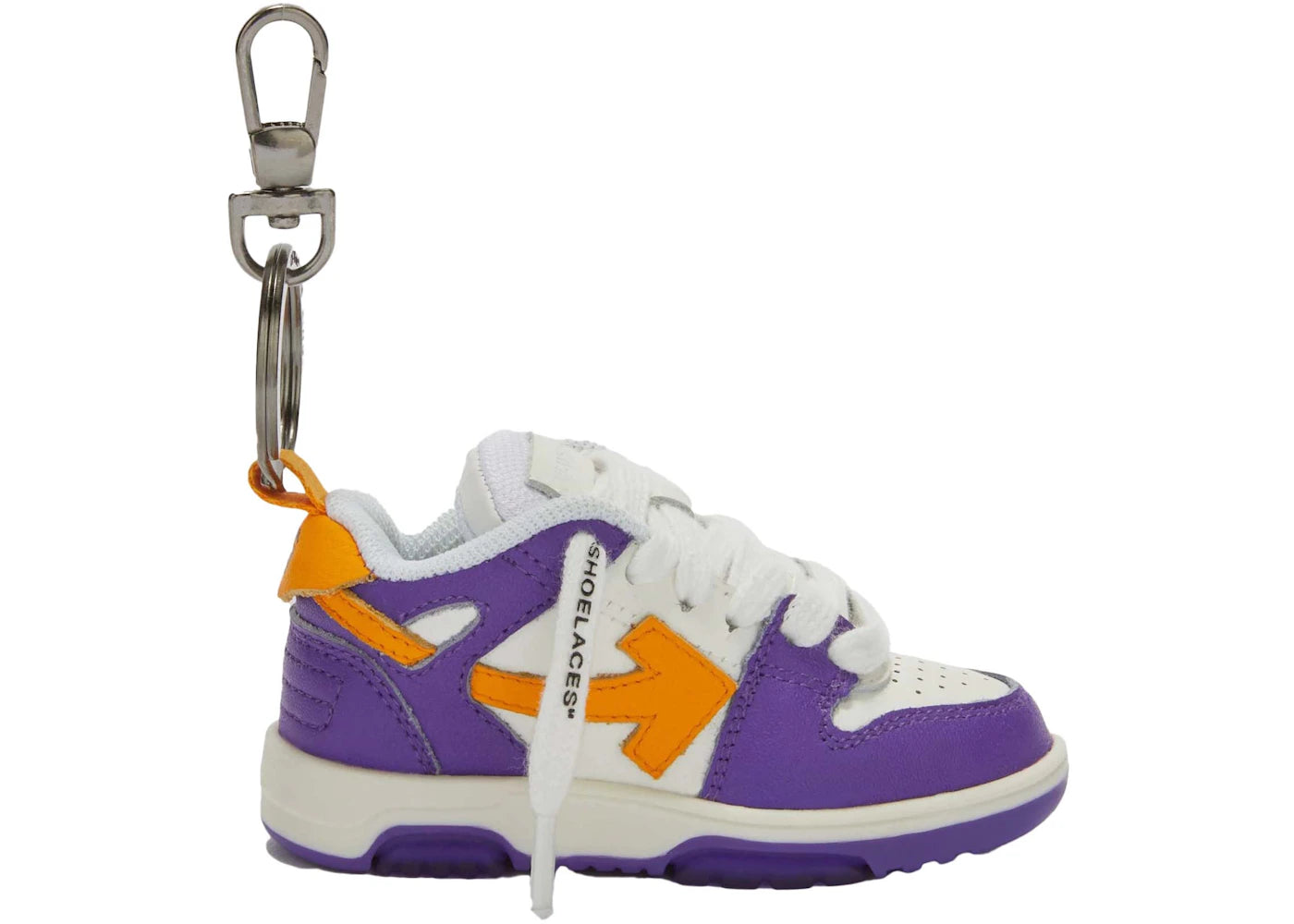 OFF-WHITE OOO Keychain White/Purple/Orange