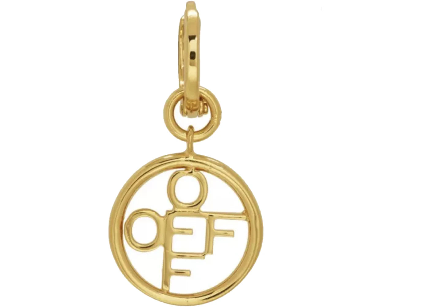 OFF-WHITE Off Circle Single Earring Gold