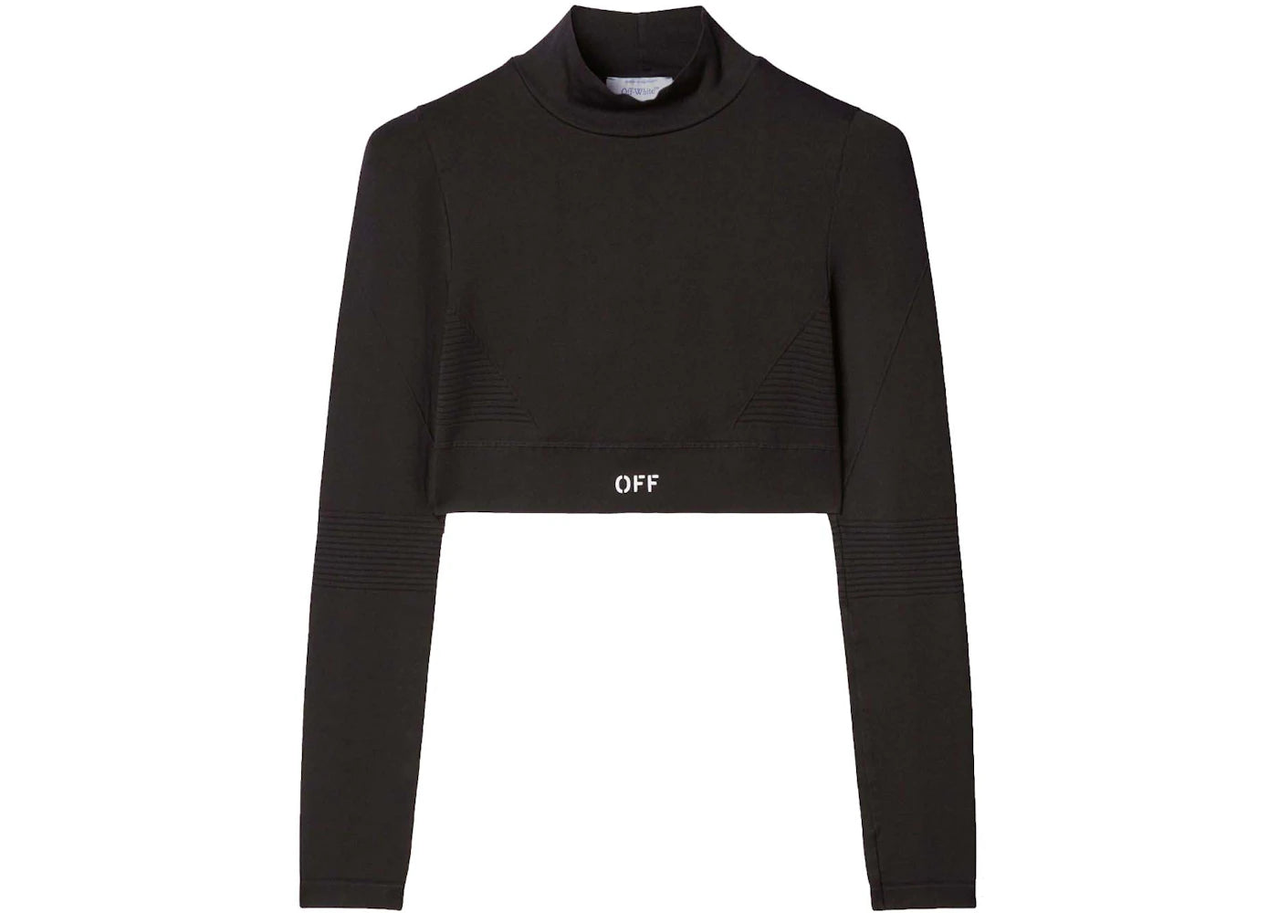 OFF-WHITE Off Stamp Long-Sleeve Top Black