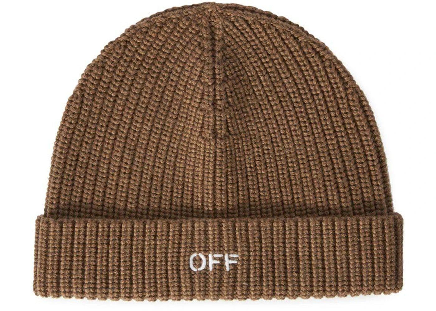 OFF-WHITE Off-Stamp Virgin-Wool Beanie Hat Army Green