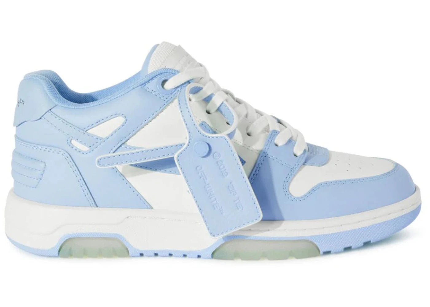 Off-White Out Of Office Calf Leather White Baby Blue (Women's)