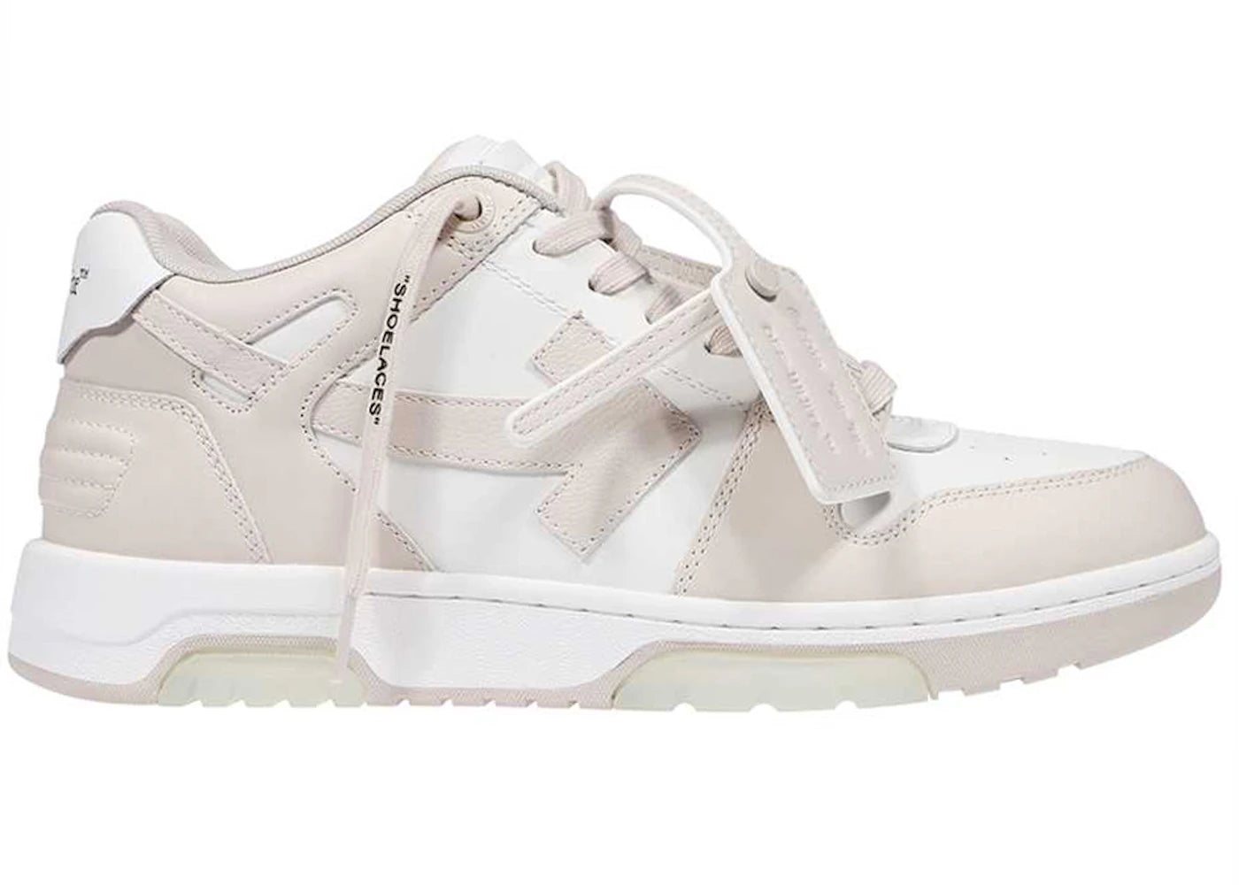 Off-White Out Of Office Calf Leather White Beige