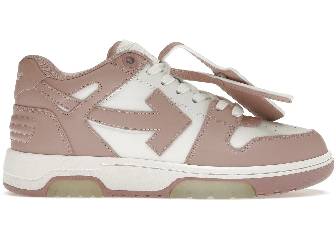 Off-White Out Of Office Calf Leather White Pink (Women's)