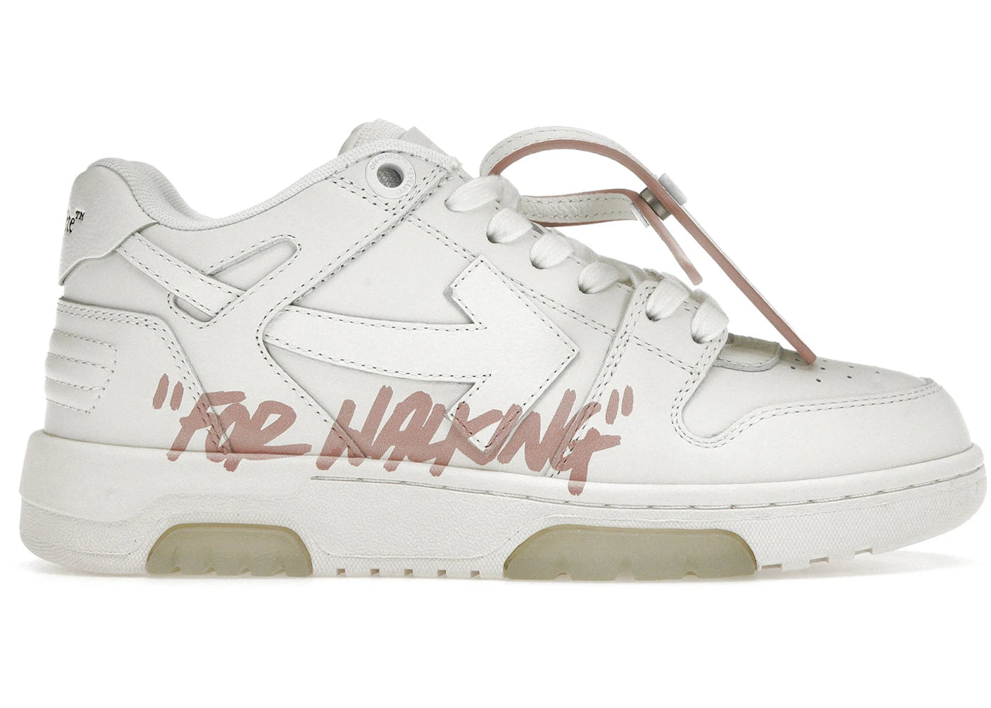 Off-White Out Of Office ''For Walking'' White Pink (Women's)