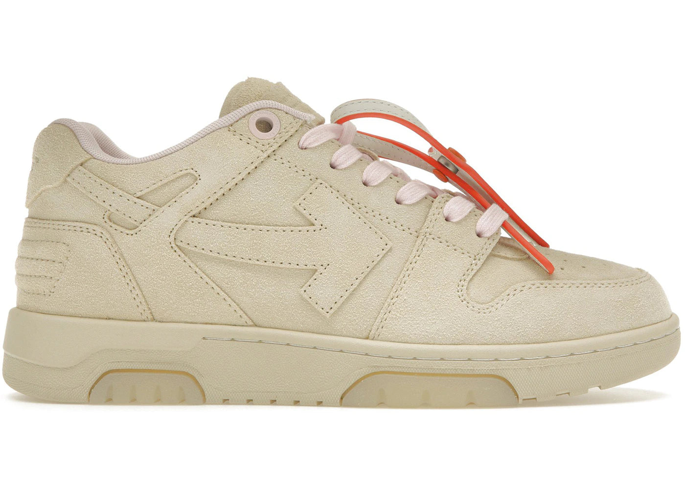 Off-White Out Of Office Suede Beige Pink