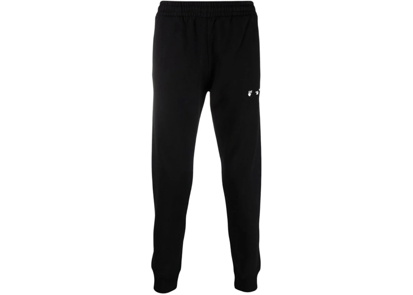 OFF-WHITE Ow Logo Short Cuffed Sweatpants Black