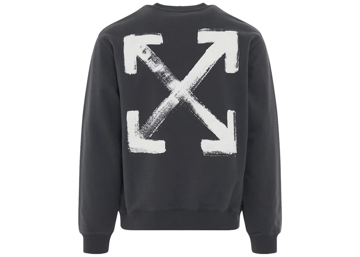 OFF-WHITE Paint Arrow Slim Crewneck Outerspace/White