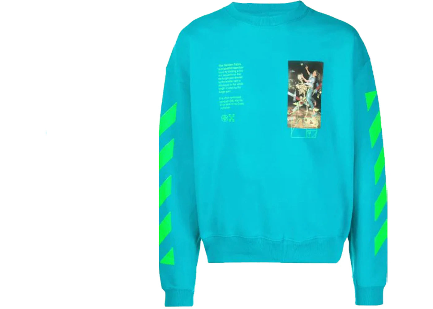 OFF-WHITE Pascal Painting Over-Fit Sweatshirt Blue