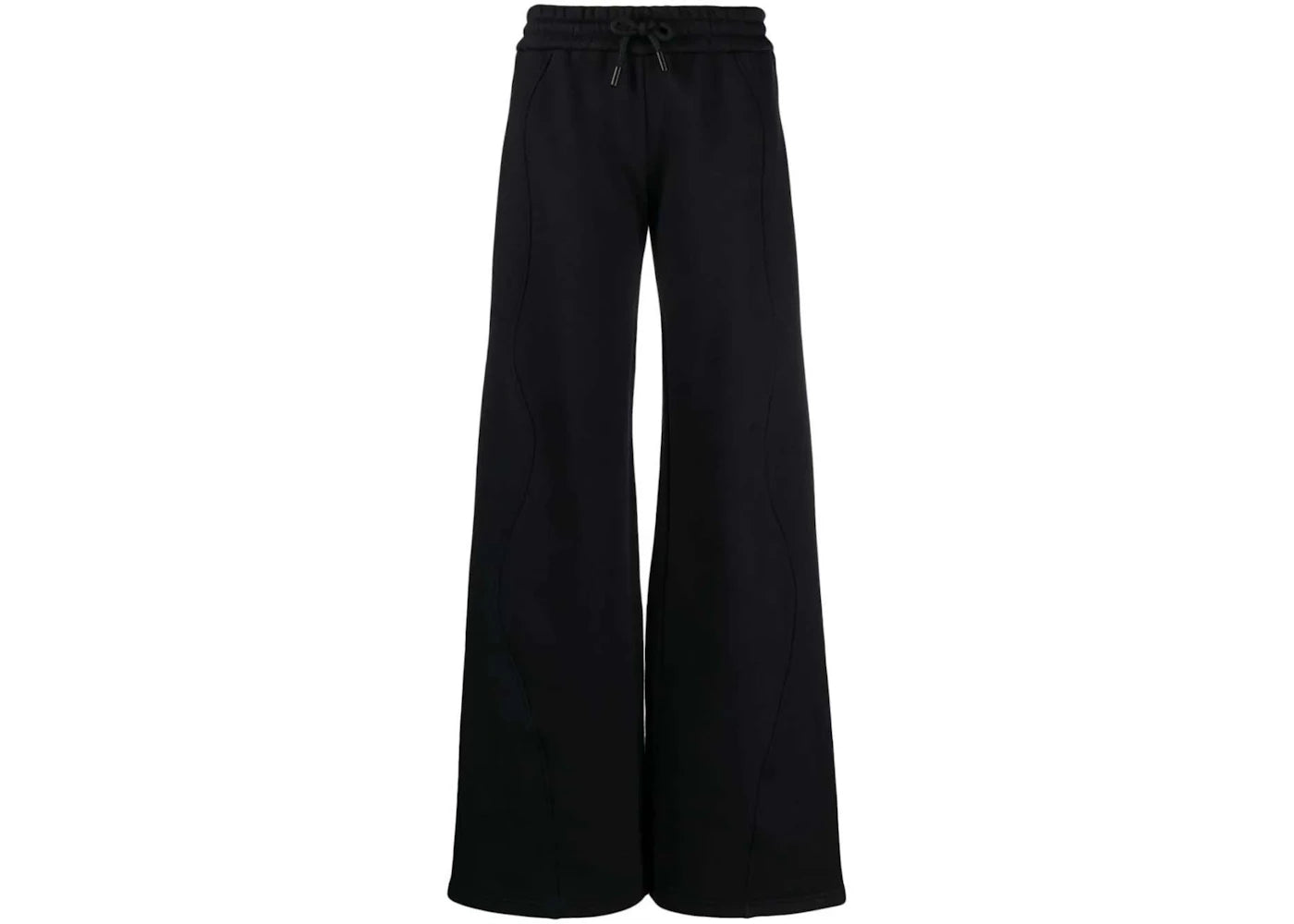 OFF-WHITE Piping-Detail Cotton Track Pants Black