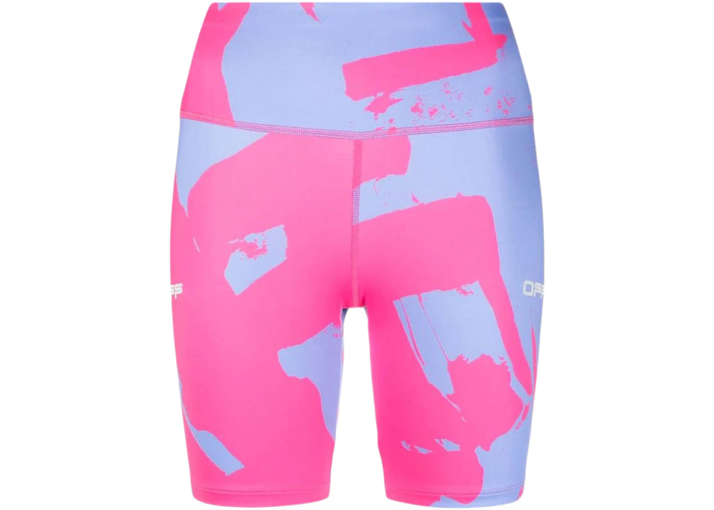 OFF-WHITE Printed Compression Cycling Shorts Pink/Purple