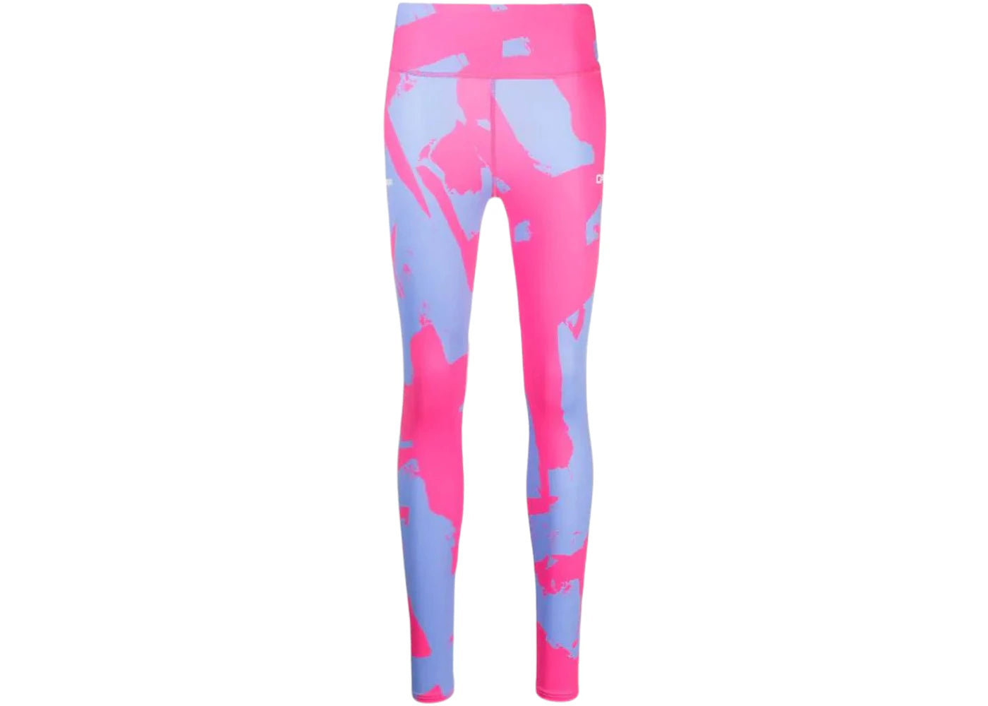 OFF-WHITE Printed High-Waist Leggings Pink/Purple