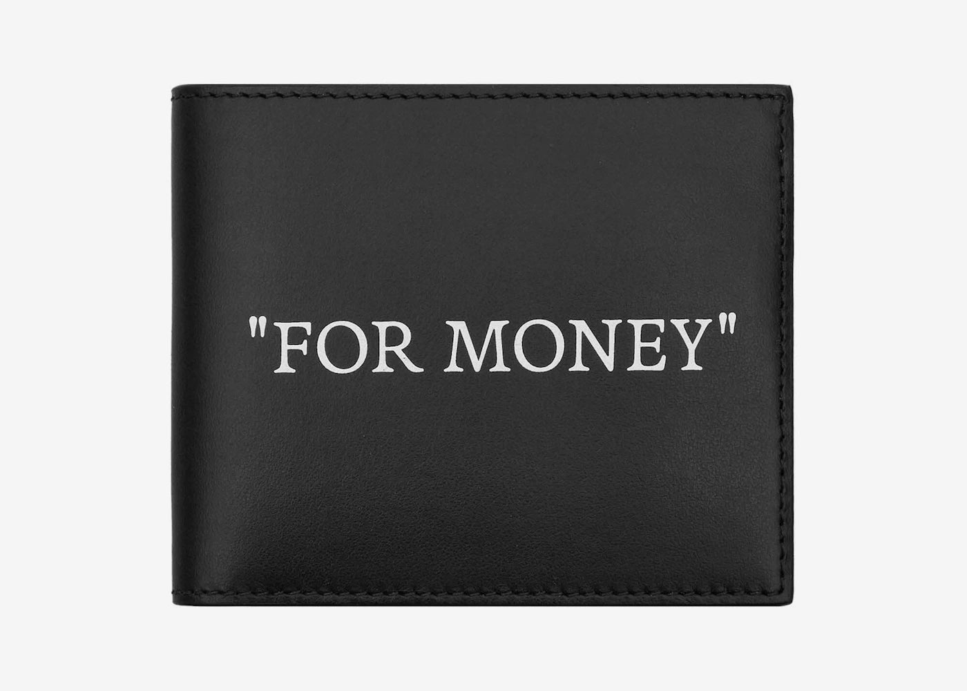 Off-White Quote Bookish Bifold Wallet Black