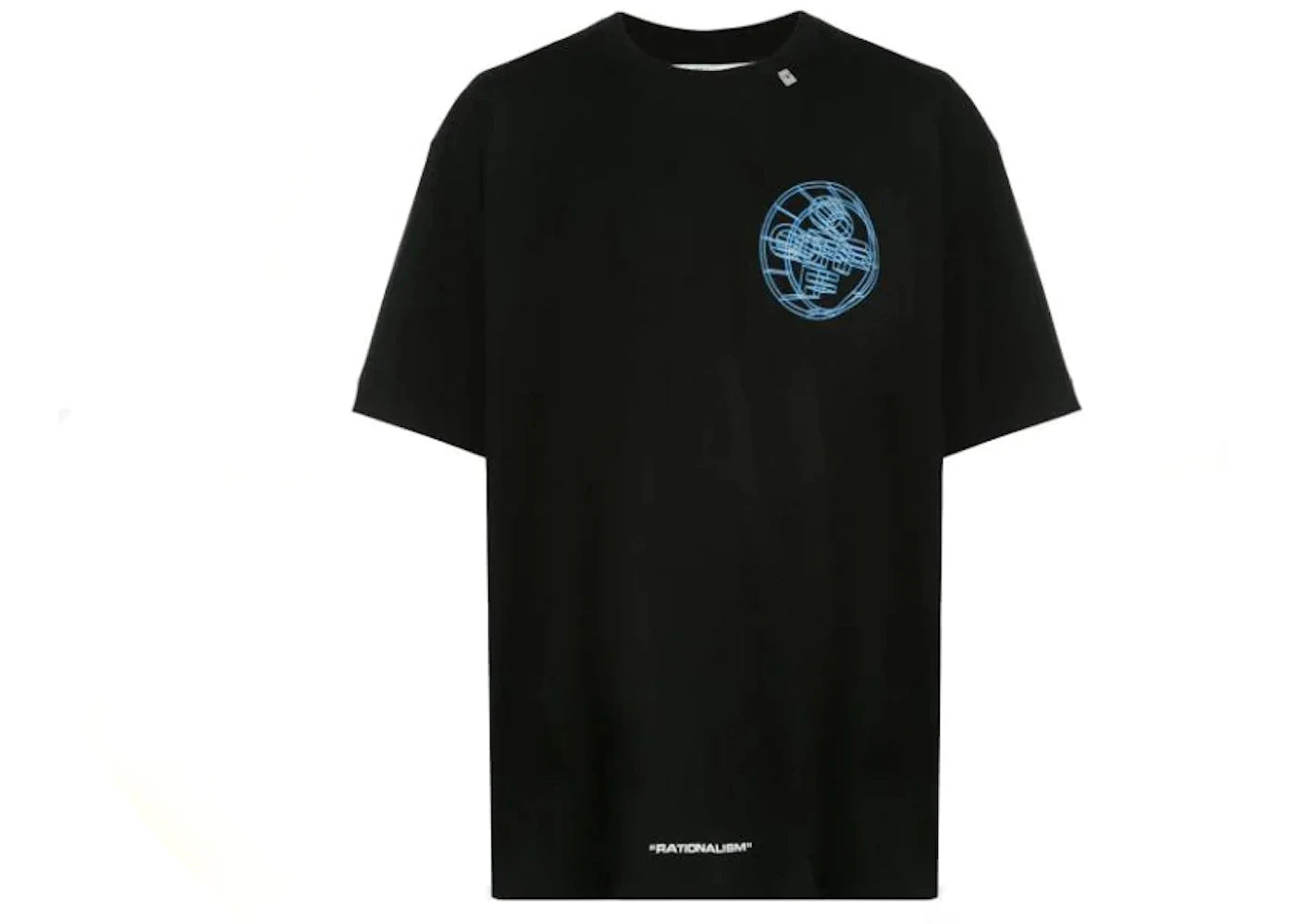 OFF-WHITE "Rationalism" 3D Print Over-Fit T-shirt Black