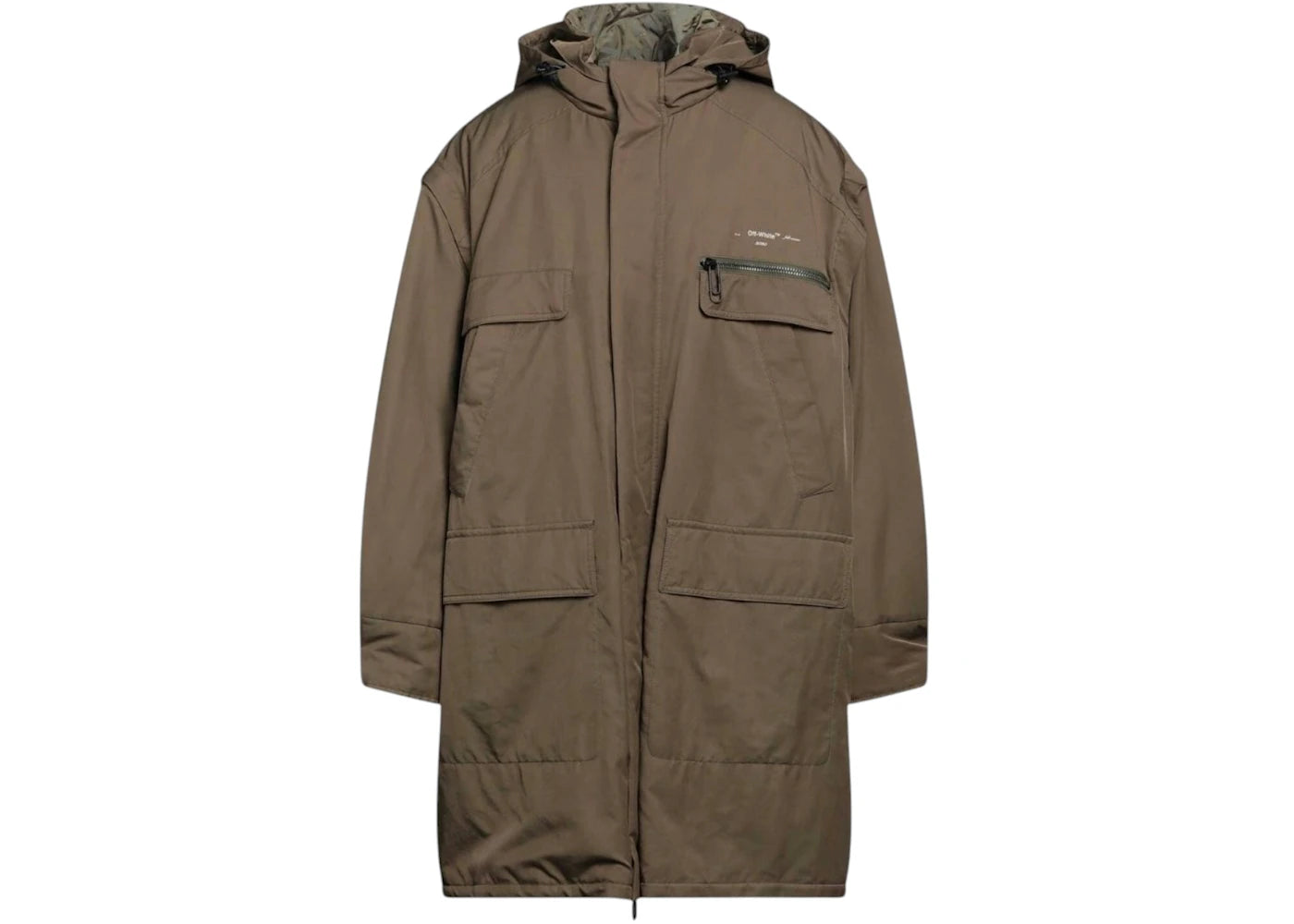 OFF-WHITE Reversible Coverall Military Jacket Green