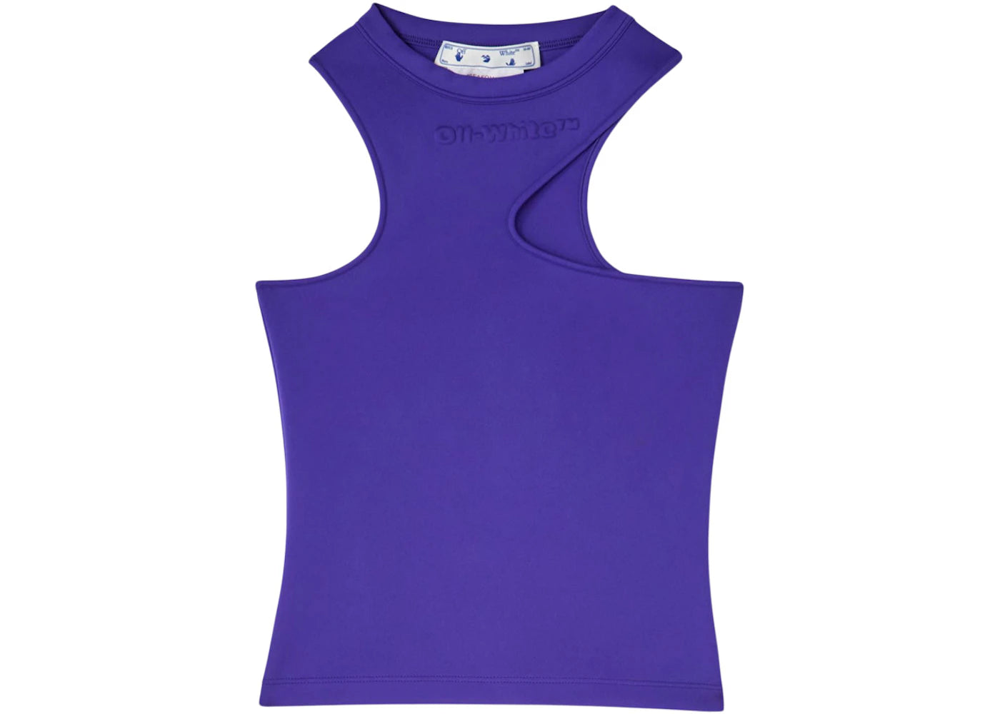 OFF-WHITE Sleek Asymmetric Rowing Top Purple