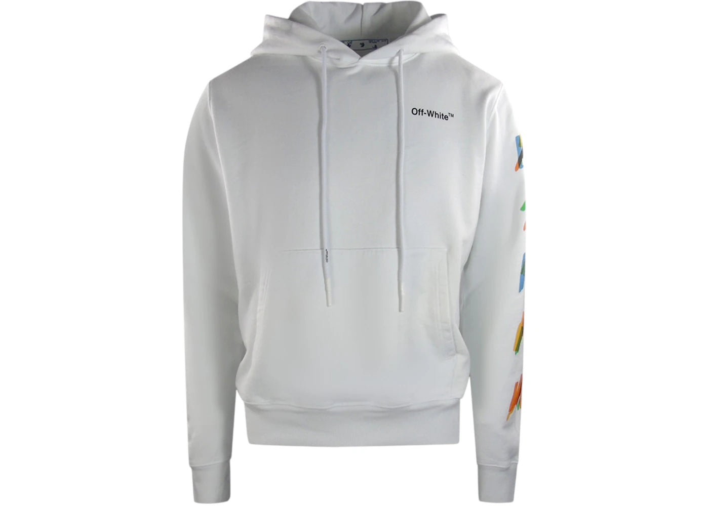 OFF-WHITE Smr Print Logo Slim Fit Hoodie White