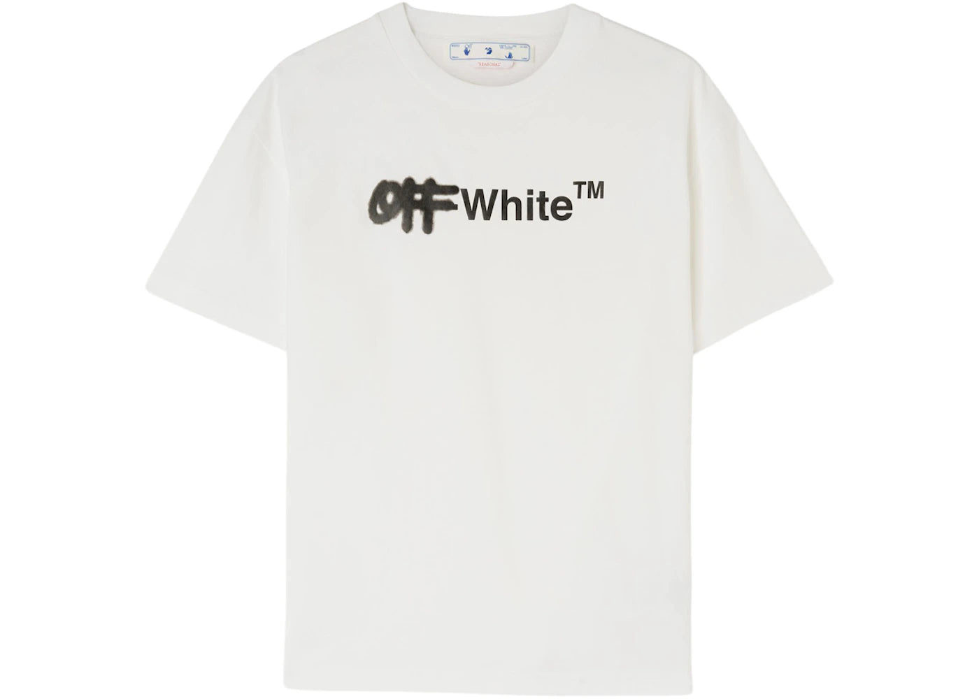 OFF-WHITE Spray Helv Casual Tee White/Black