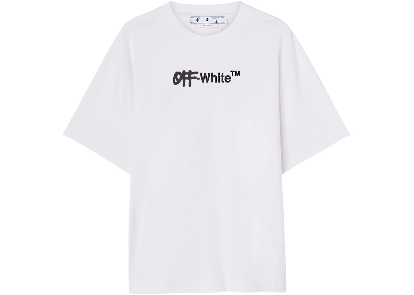 OFF-WHITE Spray Helv Over Skate S/S Tee White/Black