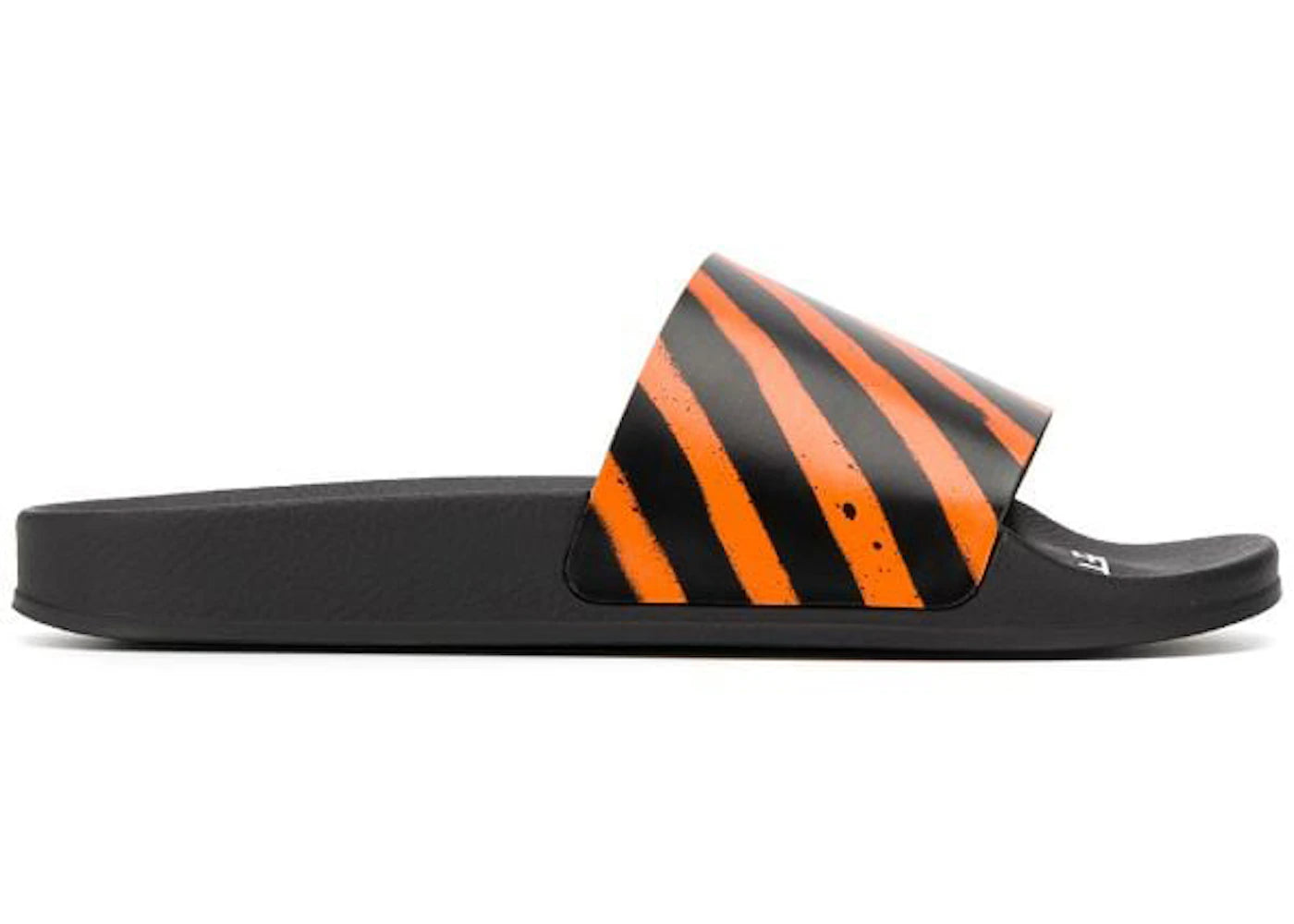 Off-White Spray Stripes Slides Orange