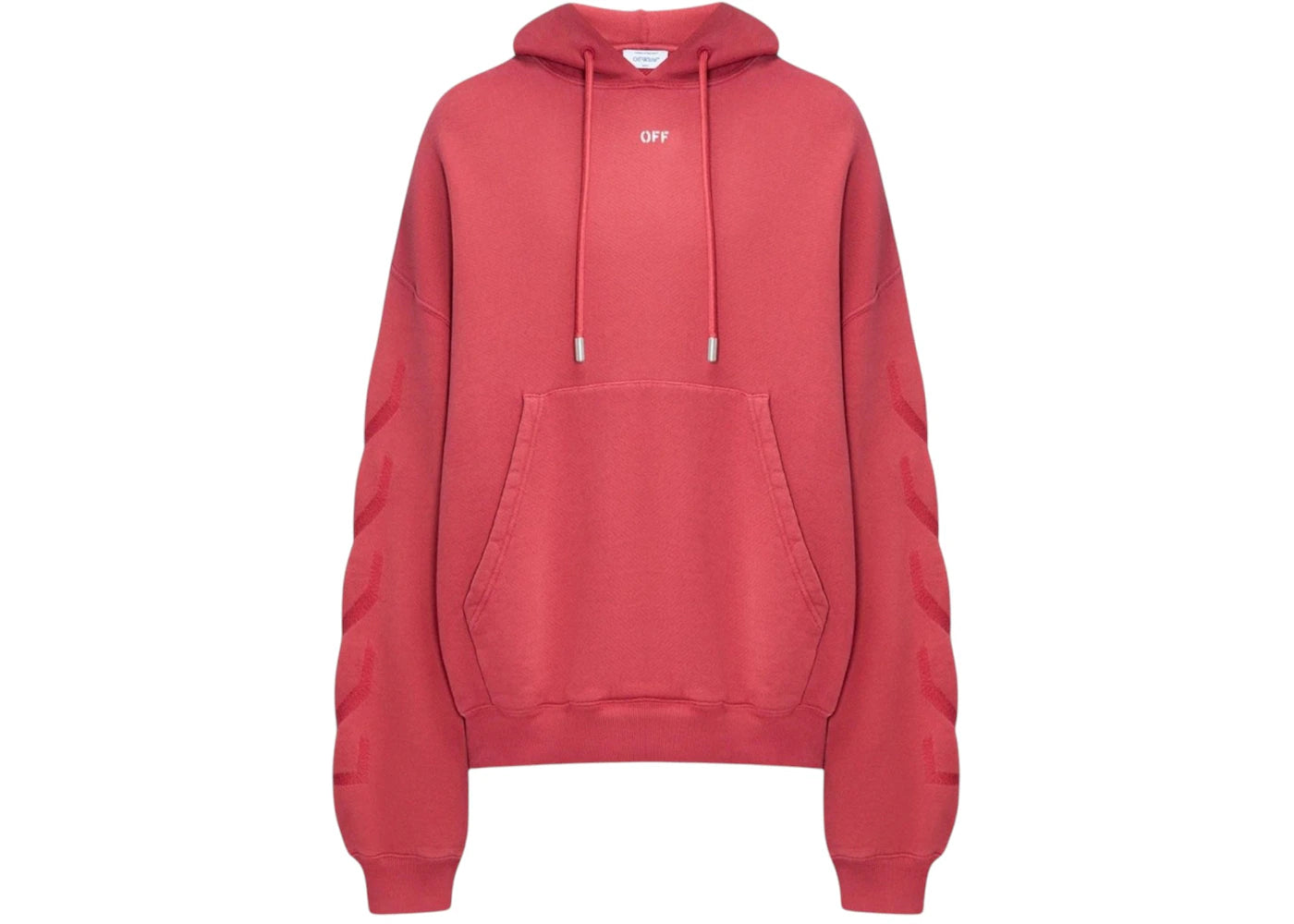 OFF-WHITE St. Matthew Design Skate Fit Hoodie Washed Red