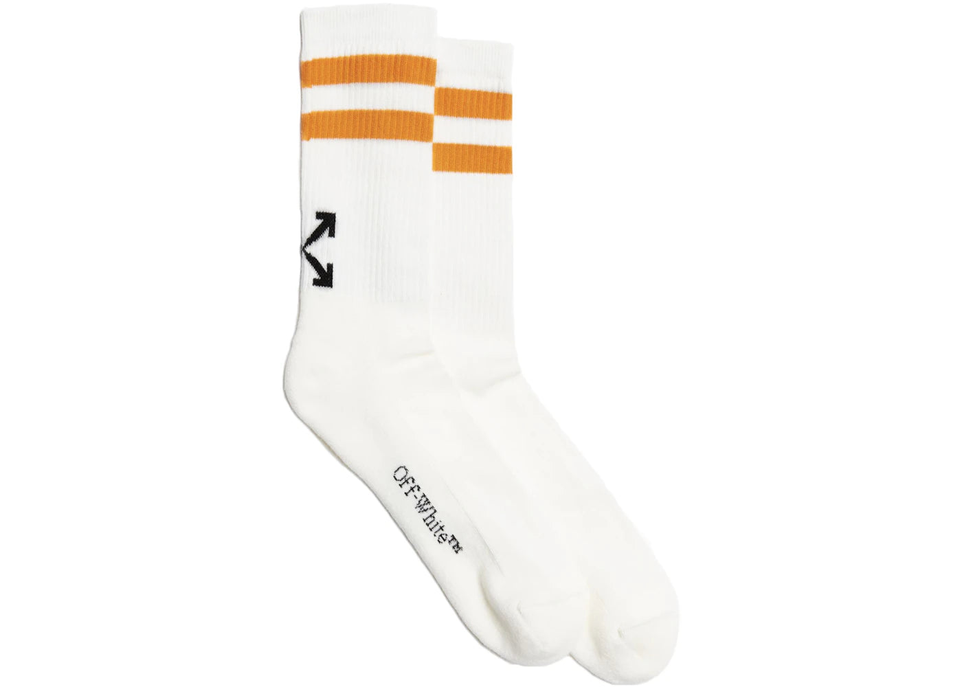 OFF-WHITE Striped Socks White/Orange