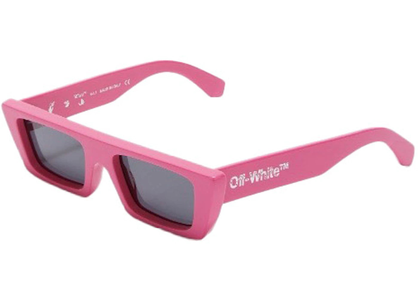 OFF-WHITE Sunglasses Marfa Rectangular Frame Pink/White (16527448)