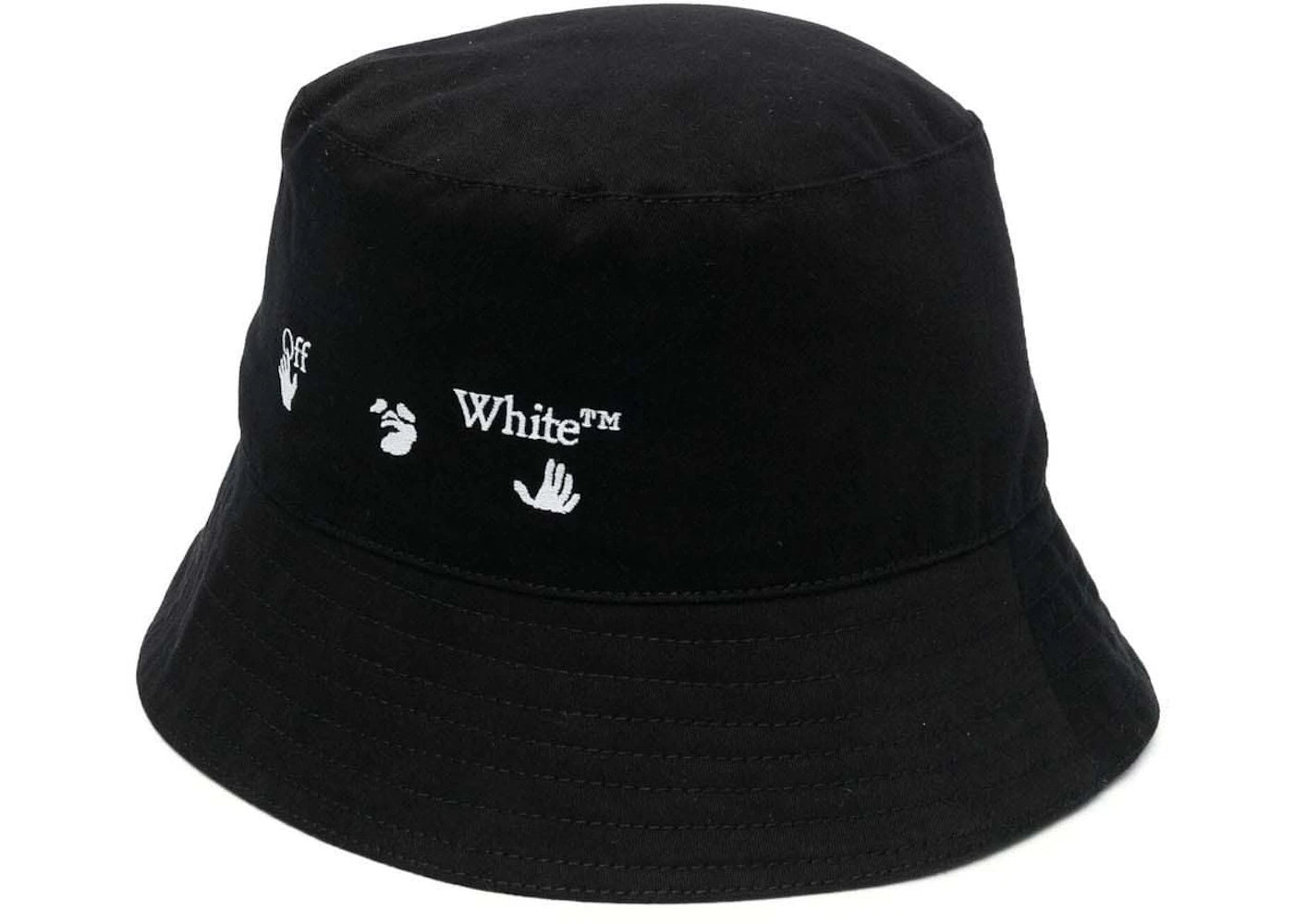 OFF-WHITE Swimming Man Bucket Hat Black/White