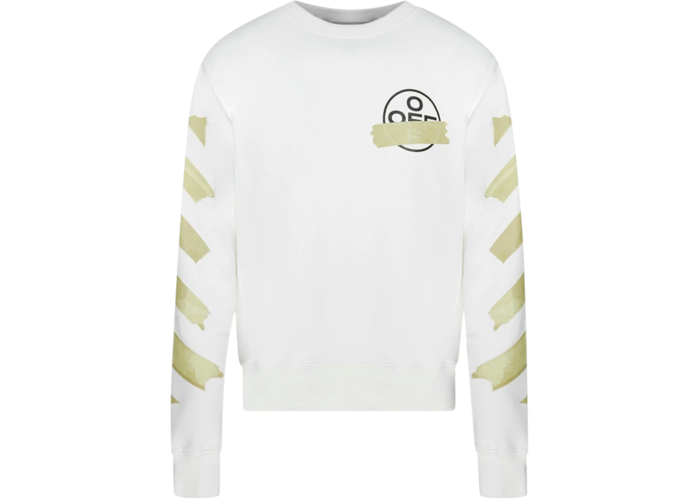 OFF-WHITE Tape Logo Sweatshirt White