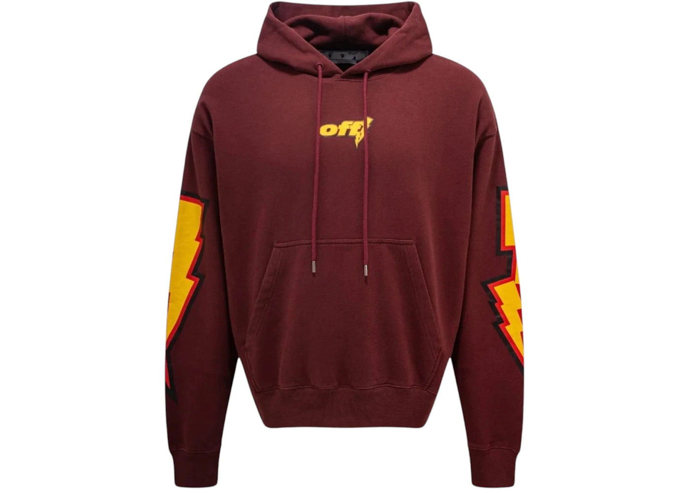 OFF-WHITE Thunder Stable Skate Fit Hoodie Red