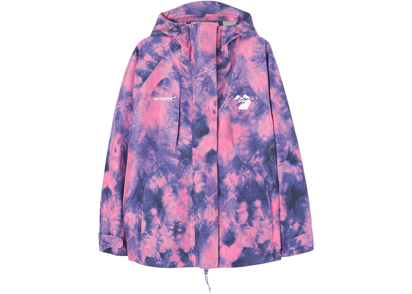 OFF-WHITE Tie Dye Ski Jacket Tie Dye Pink/Blue