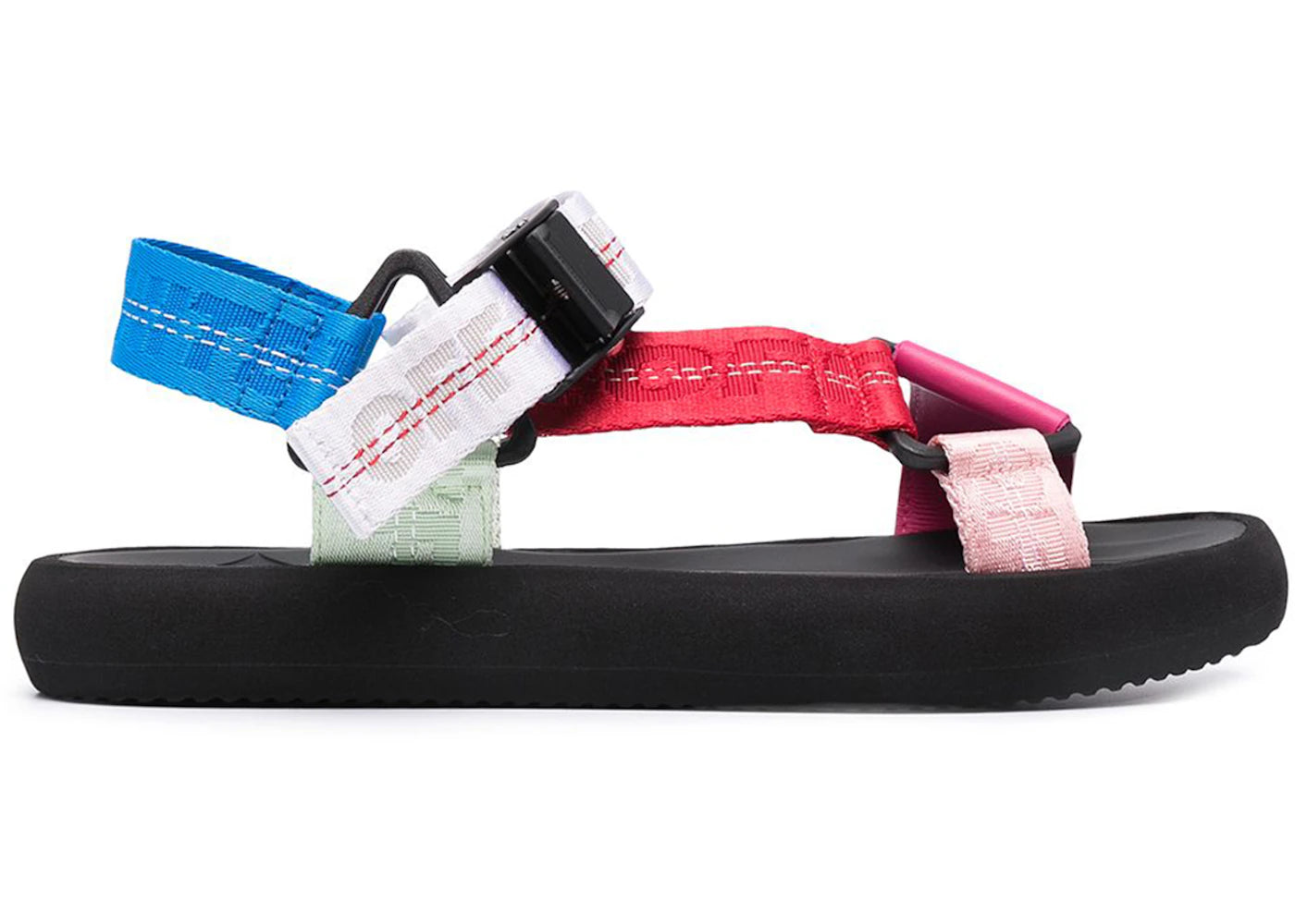 OFF-WHITE Trek Flatform Sandals Black Multicolor (Women's)