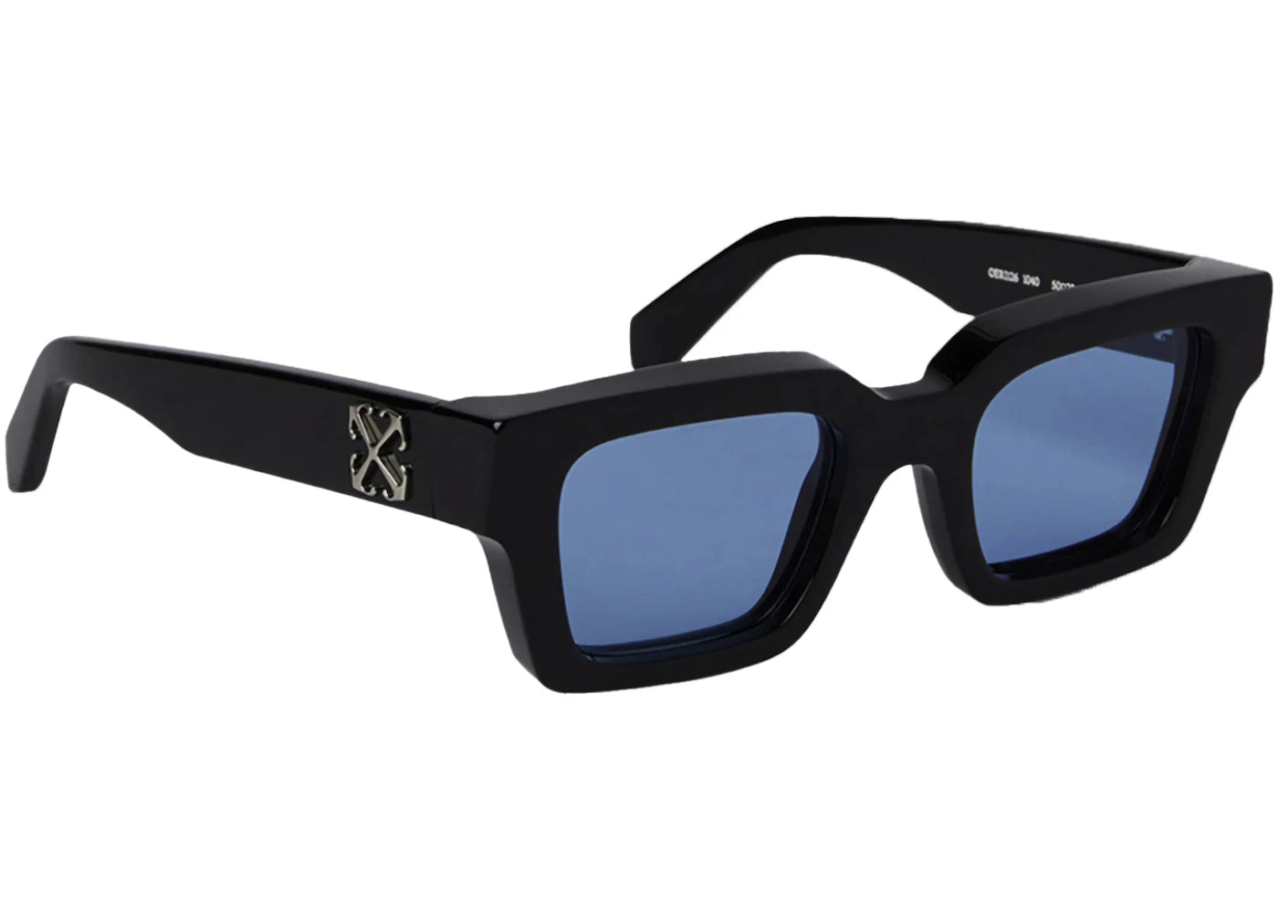 OFF-WHITE Virgil Arrows Acetate Square Sunglasses Black