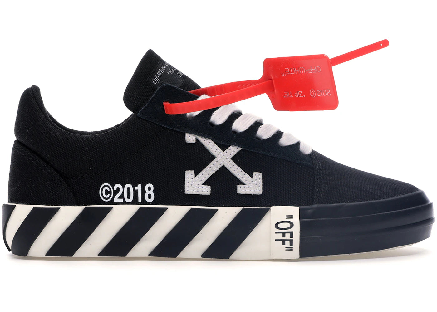 OFF-WHITE Vulc Low Updated Stripes Black (Women's)