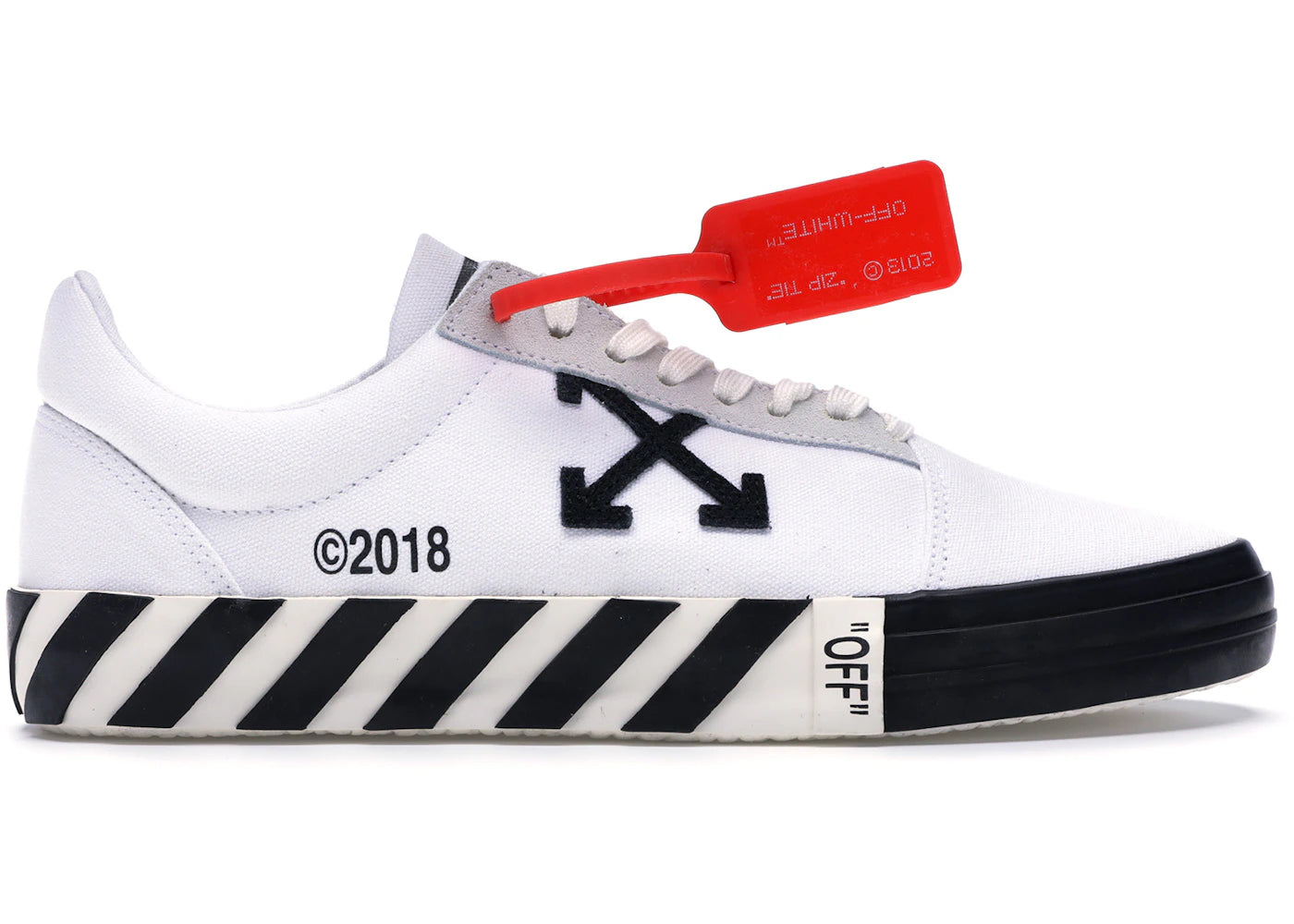 OFF-WHITE Vulc Low White (Updated Stripes)