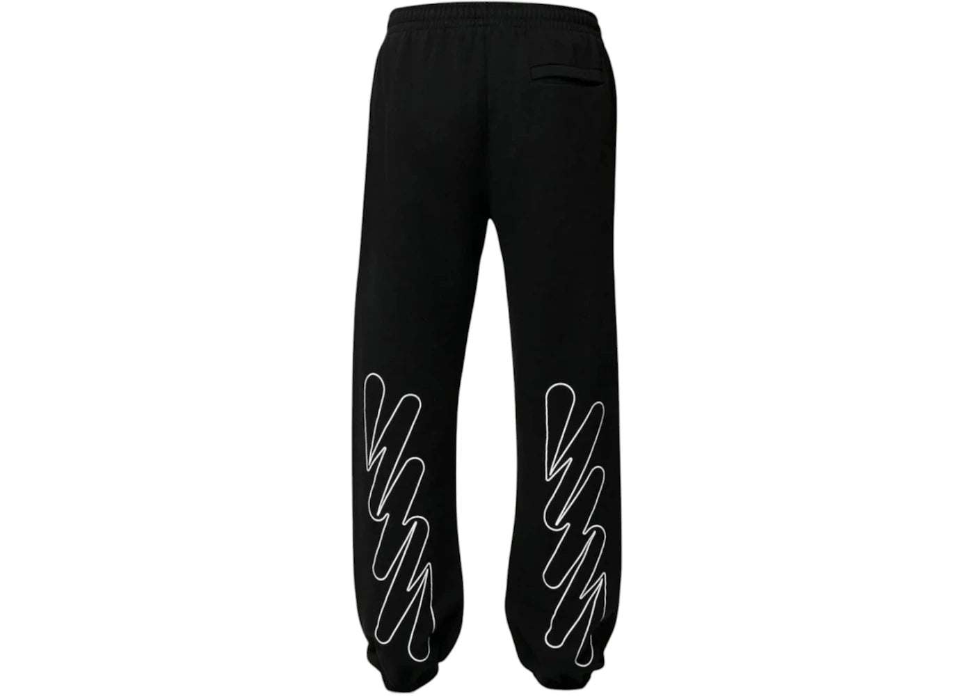 OFF-WHITE Wav Out Diag Short Sweatpant Black